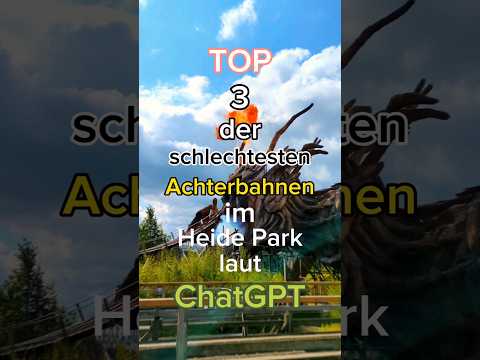TOP 3 worst roller coasters in Heide Park according to ChatGPT 🤔 #amusementpark #heidepark #ranking