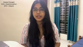 Sravani, TERI SAS Student from M.Sc. Geoinformatics  (2019-21)