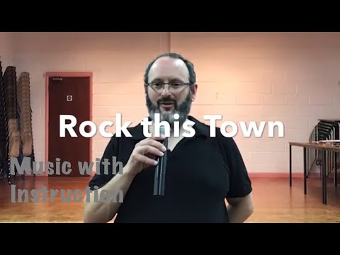 IMPROVER LINE DANCE LESSON 17 - Rock this Town - Part 2 - Music with verbal instruction