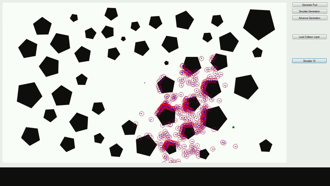Pathfinding with simple genetic algorithms