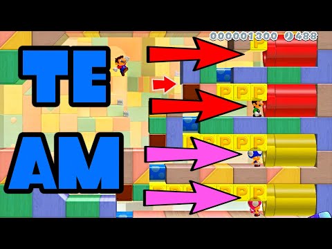 Super Mario Maker 2 Multiplayer Co-OP with Friends Online #202