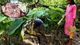 Taro Root And Chicken Curry — Santali Tribe