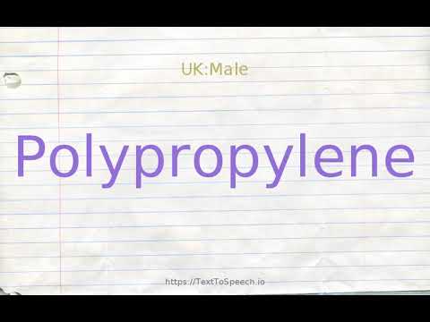 How to pronounce polypropylene
