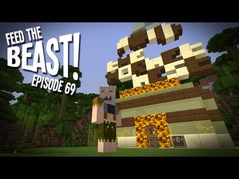 Feed The B-Team! Ep69 - "THE HORNET NEST! New Bee Minigame!" Feed The Beast Modpack