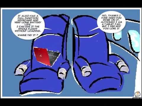 A discussion in an airplane