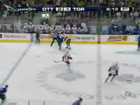 Mark Bell annihilates Daniel Alfredsson