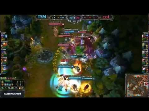 Team Solo Mid(TSM) vs compLexity(COL) LCS Week 6 WildTurtle Caitlyn Penta Kill