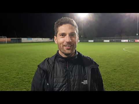 Ian Richards talks after 1-0 win over Pontefract Collieries