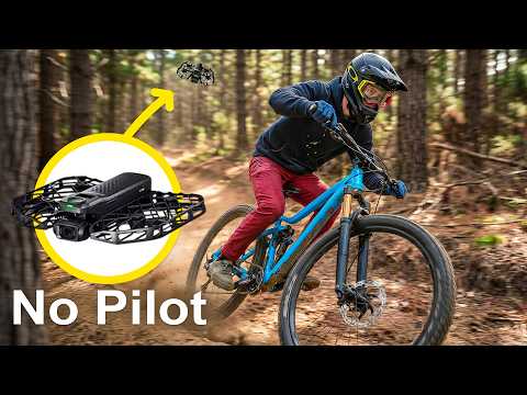 Testing Self Flying Drone at Bike Park!