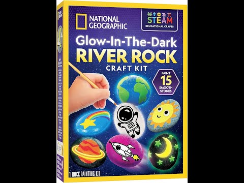 NATIONAL GEOGRAPHIC  Glow-in-the-Dark River Rock Craft Kit