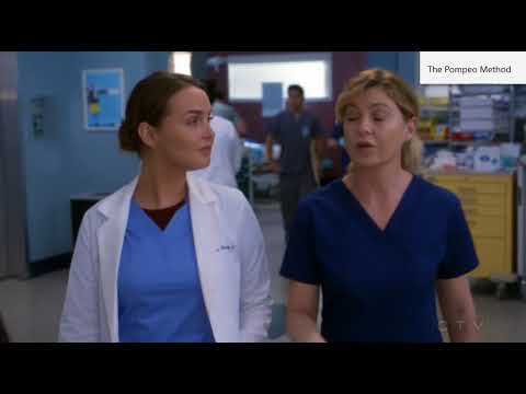 Grey's Anatomy 14x12 -- Meredith Mentions Derek