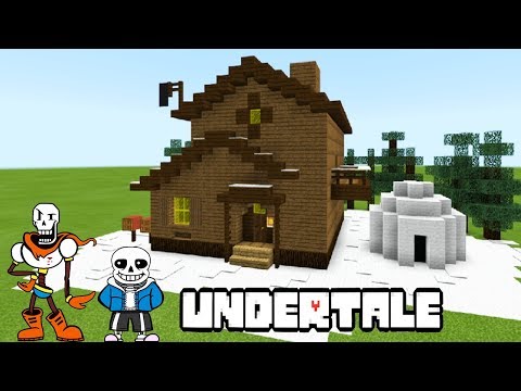 TSMC - Minecraft - Minecraft Tutorial: How To Make Papyrus and Sans's House From "Undertale"