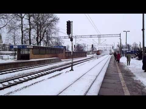 Rodzynek z EX "Kiliński" przez Teresin-Niepokalanów 150km/h+zadymka śnieżna