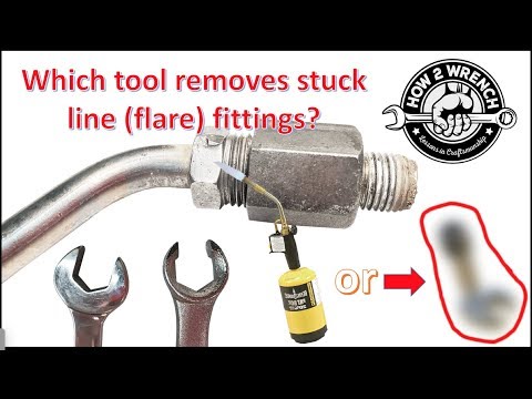 How to remove a stuck, rusty or damaged flare nut or line nut. - YouTube