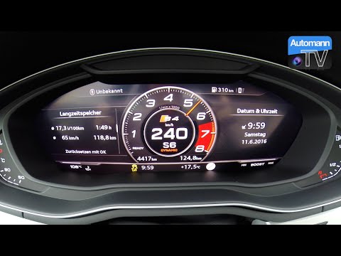 2017 Audi S4 Avant (354hp) - 0-250 km/h acceleration (60FPS)