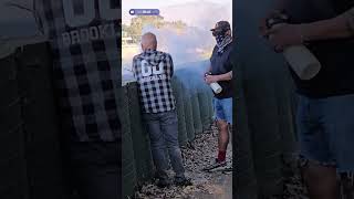 LA passerby stops man starting a fire