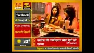 Eatopia and The All American Diner on the show Chatpati Dilli on Dilli Aaj Tak