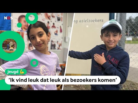 Kinderen nemen kijkje in azc: 'Ik ben blij dat ik het een keer kan zien'