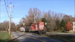 preview picture of video 'Southern RR of NJ #100 GP9 heads south on the Salem Branch'