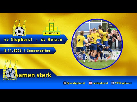 vv Staphorst - sv Huizen | 8.11.2025 | Samenvatting