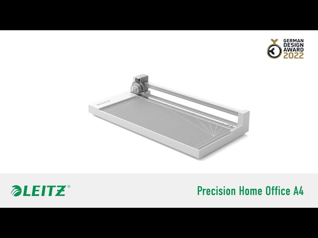 Leitz Precision Home Office Tesoura para papel A4 - Recorta até 10 Folhas - Formato A4 - Lâmina Bypass 90260000 - vídeo 1