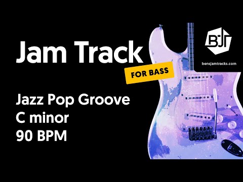 Jazz Pop Groove Jam Track in C minor (for bass) "Circular Quay" - BJT #55