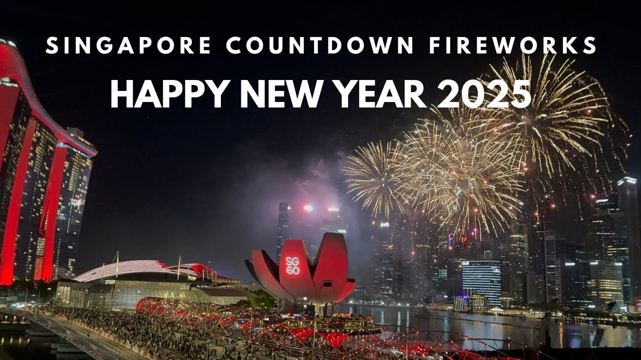 Happy New Year 2025: Singapore welcomes New Year with spectacular fireworks show at Marina Bay