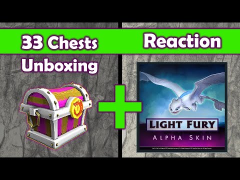 Light Fury Alpha Skin + 33 Thawfest Mystery Chests - School of Dragons