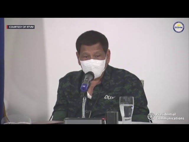 WATCH: Duterte, officials exchange sex jokes in post-typhoon briefing