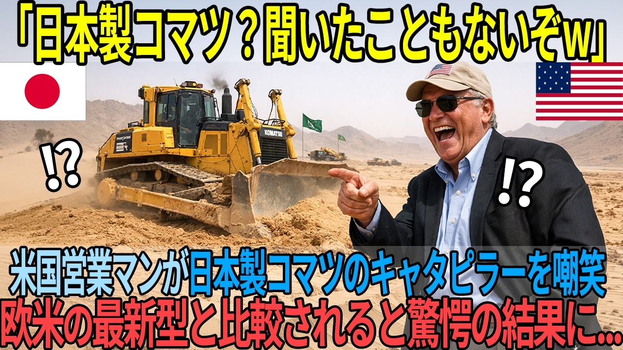 「コマツ？聞いたこともないw」キャタピラーの営業部長が鼻で笑った"石川の農機具屋"→砂漠55度・極寒マイナス42度・標高4000mの3連戦で全敗し絶句した理由【海外の反応】