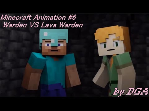 Minecraft Animation: Epic Warden VS Lava Warden Showdown!