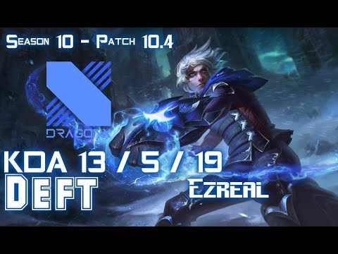 DRX Deft EZREAL vs APHELIOS ADC - Patch 10.4 KR Ranked