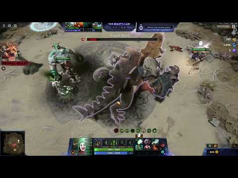 Dota 2 aghanim labyrinth final boss primal beast (magician)