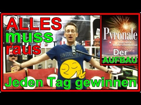 ALLES muss raus, jeden Tag gewinnen - Aufbau der Pyronale mit Interview [HD]
