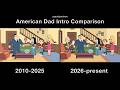 American Dad 2026 New Intro Comparison 2010 2026