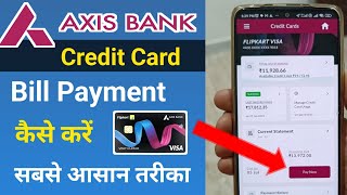 Axis bank credit card bill payment kaise kare | how to pay axis bank credit card bill