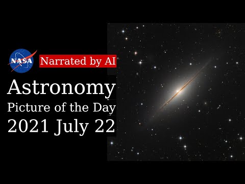 APOD: 2021-07-22 - NGC 7814: Little Sombrero with Supernova (Narrated by Joanna)