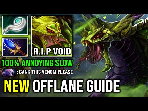 NEW PRO OFFLANE GUIDE - 100% Annoying Move Slow Aghanim Venomancer EZ Counter Void 7.30d Dota 2