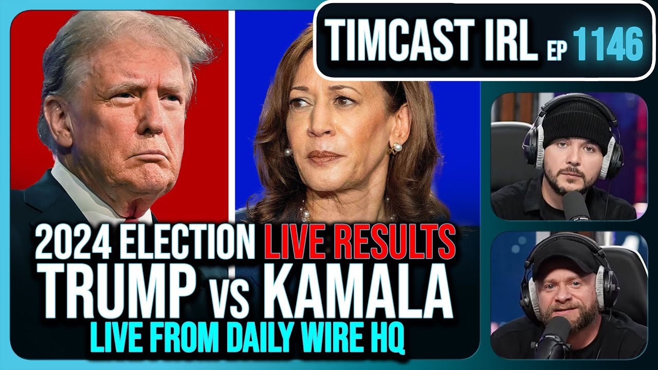 LIVE ELECTION Results Trump v Kamala w/The Daily Wire | Timcast IRL