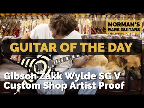 Guitar of the Day: Gibson Zakk Wylde SG V Custom Shop Artist Proof | Norman's Rare Guitars