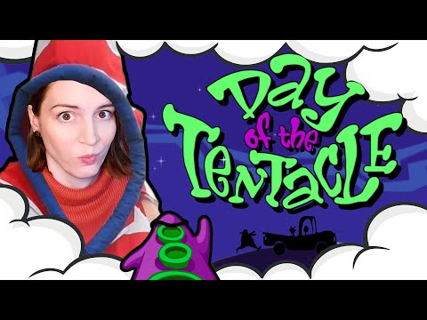 Ich spiele zum ersten Mal den Klassiker DAY of the TENTACLE | Full Game | Walkthrough