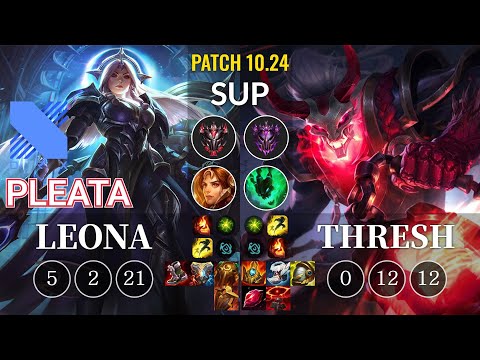 DRX Pleata Leona vs Thresh Sup - KR Patch 10.24