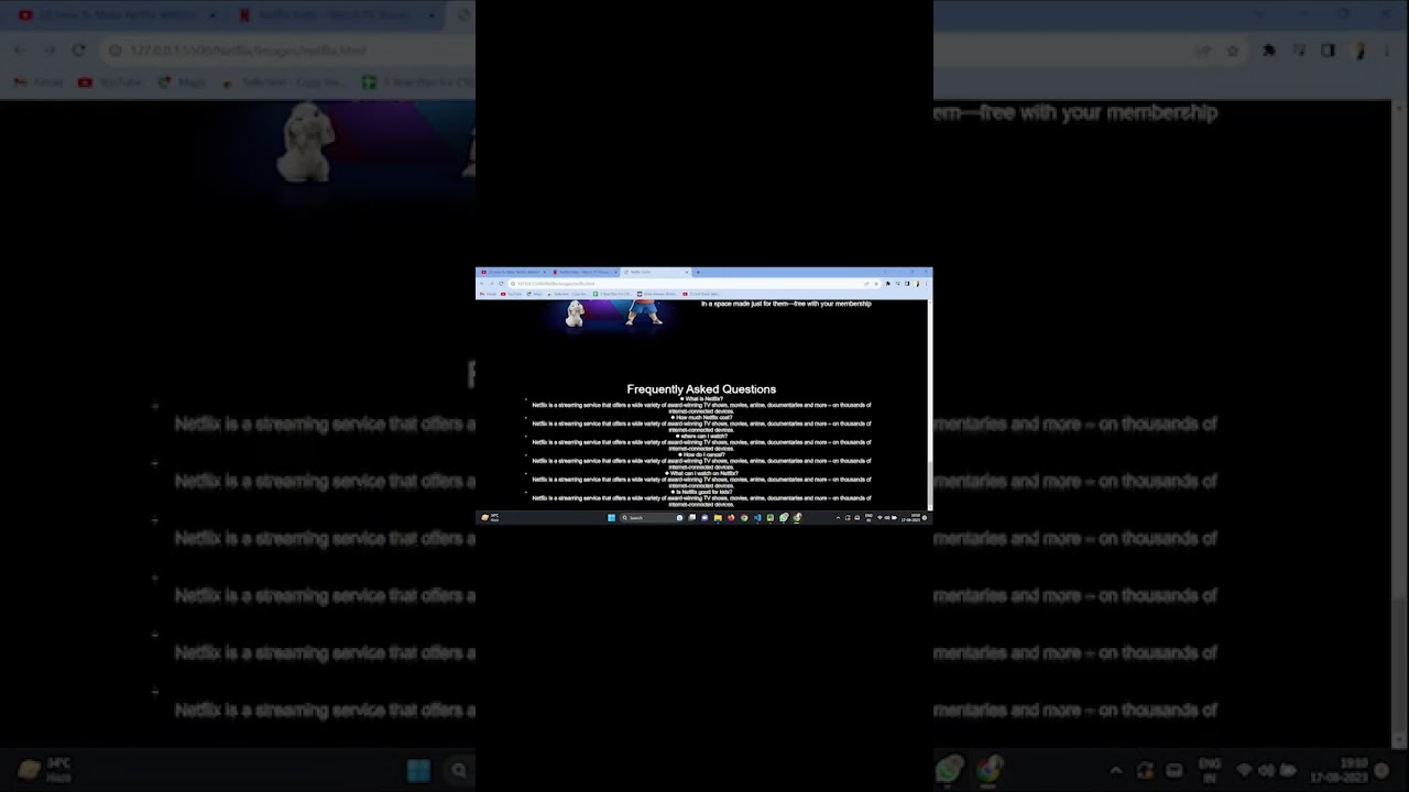 Netflix Clone: A Frontend Design Showcase! | GitHub Link in Comment👇