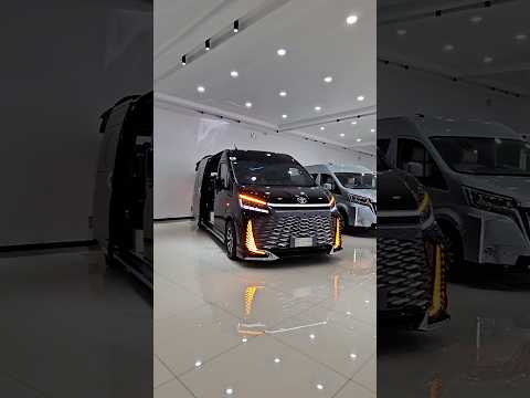 Black Knight 2025 Toyota Hiace Caesar Crown Luxury Edition 🔥❤️ #shorts