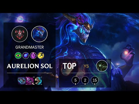 Aurelion Sol Top vs Warwick - BR Grandmaster Patch 10.18