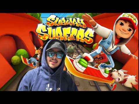 Playing subway surfer and chating (surfing and chating)
