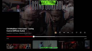 Chrisnxtdoor x Kai Cenat - Lossing Control (Official Audio) REACTION