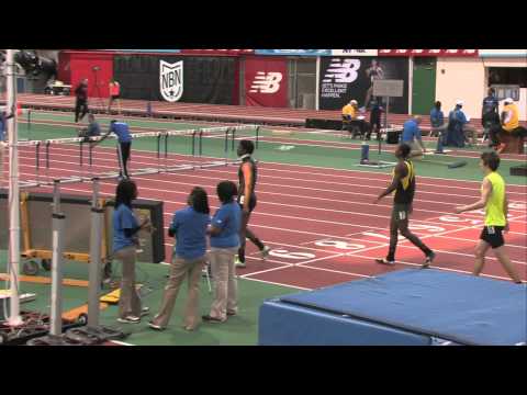 Boys 60m Hurdles EE Prelim Heat 1 - New Balance Nationals Indoor 2014
