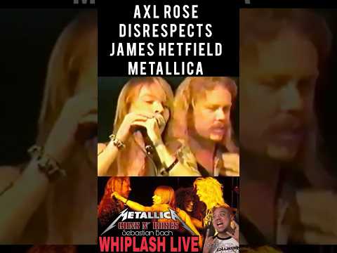 Axl Rose Roasts Lumberjack James Hetfield live on Stage at Metallica Guns N Roses Tour
