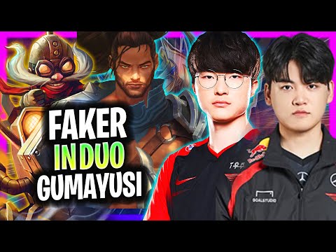 T1 FAKER IN DUO WITH T1 GUMAYUSI! | T1 Faker Plays Corki Mid vs Sylas!  Season 2024